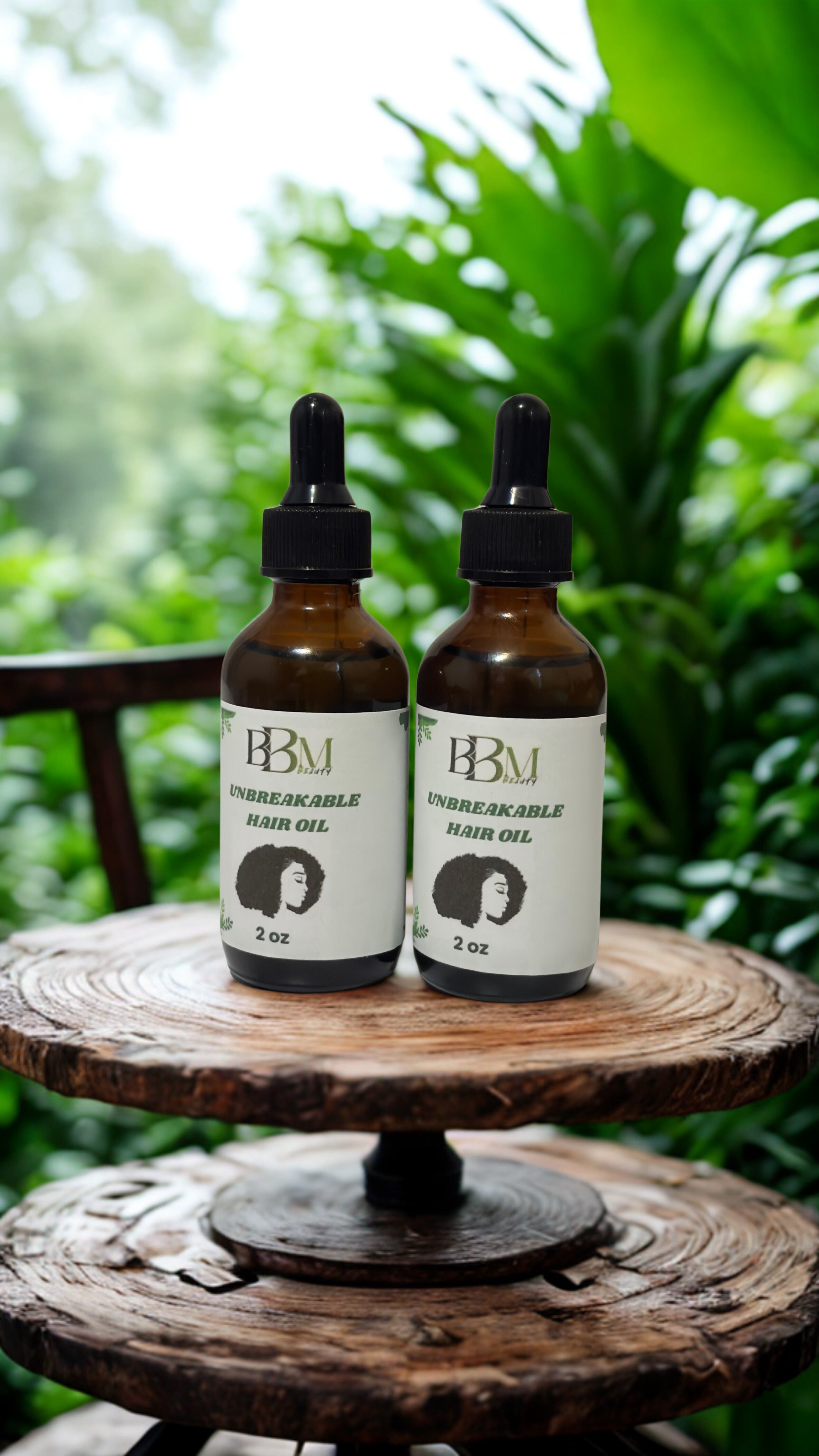 Unbreakable Hair Oil – Ayurvedic Organic Hair Growth & Strengthening Oil (2x2oz)